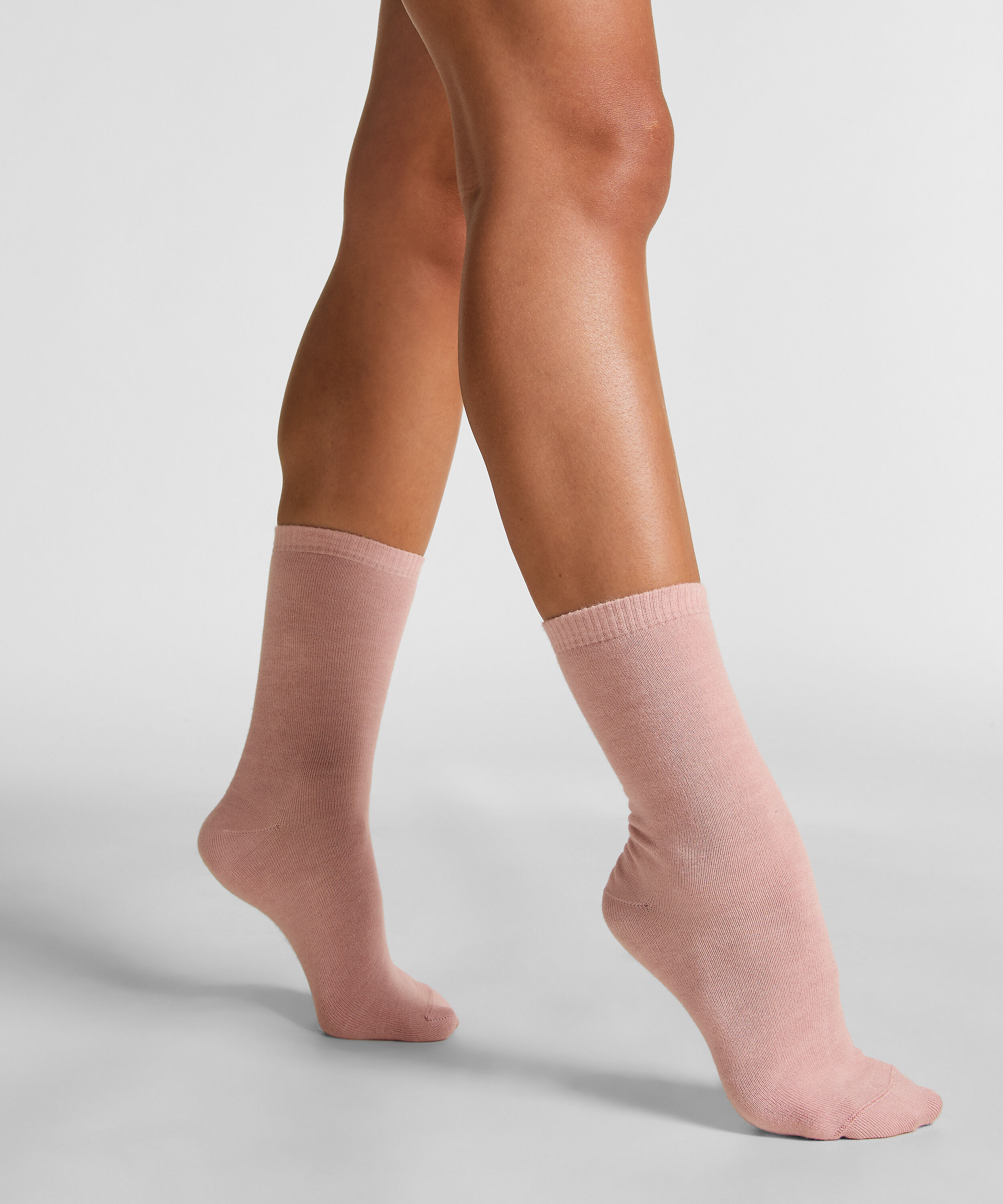 Modal Crew Socks, Pink
