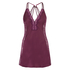 Slipdress Satin deep v, Purple