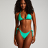 Doha High-Leg Bikini Bottoms, Green
