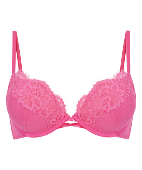 Harmony Padded Underwired Maximizer Bra, Pink