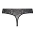 Allover Lace Invisible thong, Black