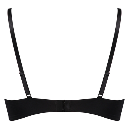 Padded Underwired Maximizer Bra Plunge, Black