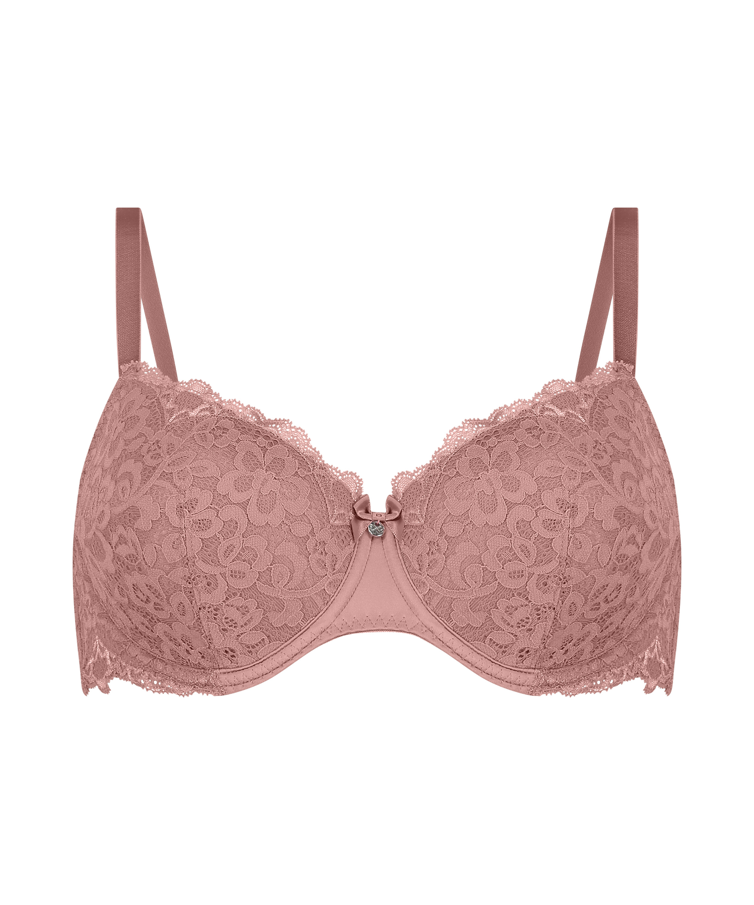 Marine Padded Underwired Bra, Pink, main