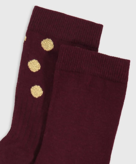 2 pairs of socks, Red