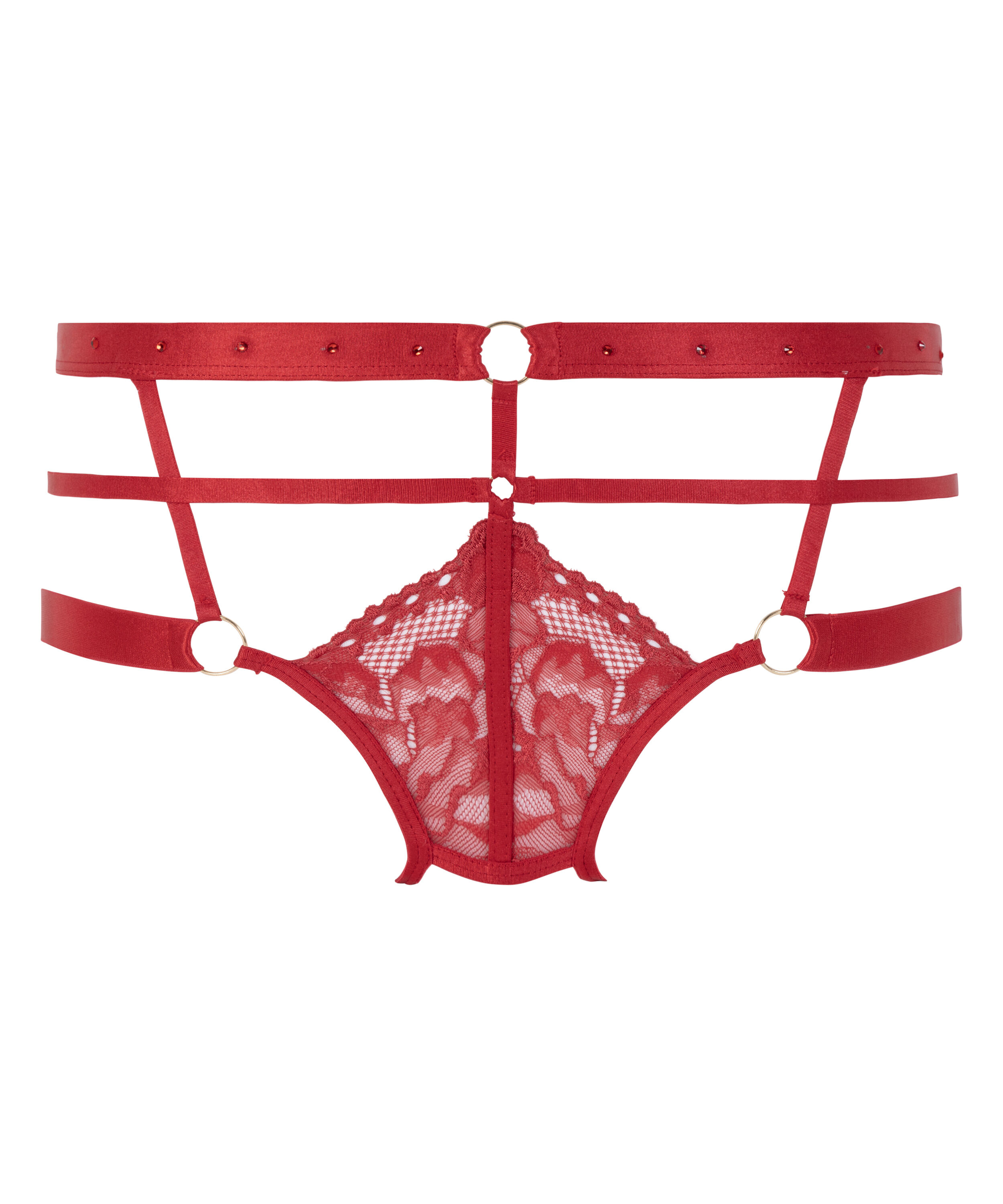 Jacky Open Crotch Brazilian Red Brazilian Knickers Hunkem ller