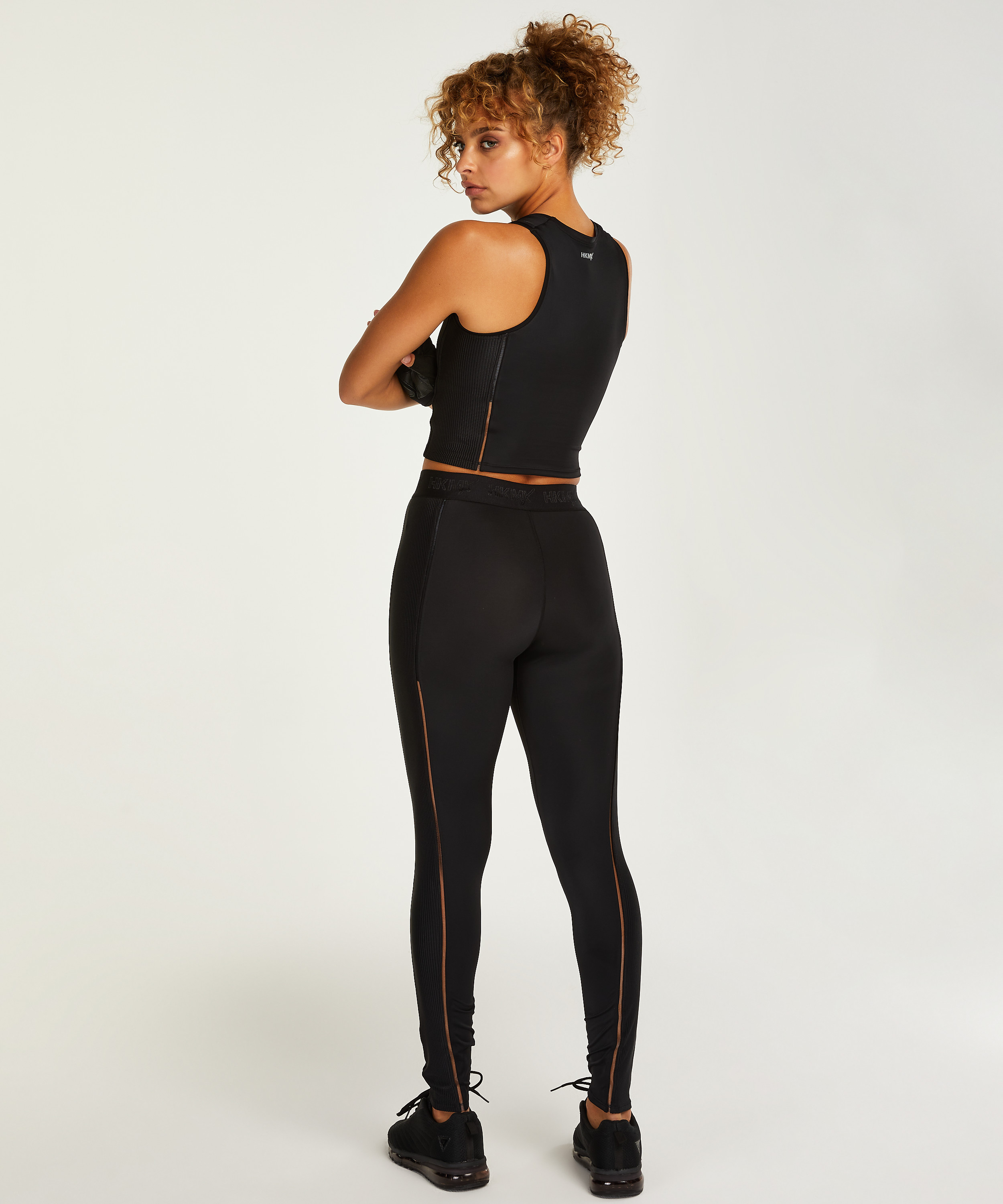 HKMX High-waisted sports leggings Zenna, Black, main