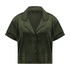 Short Sleeve Velour Jacket, Green
