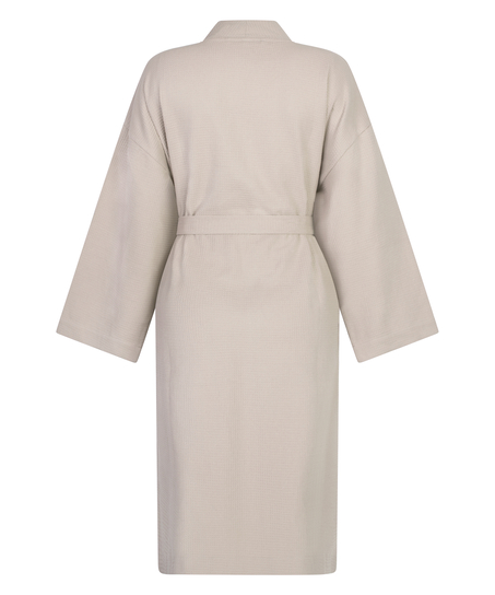 Waffle Bathrobe, Beige