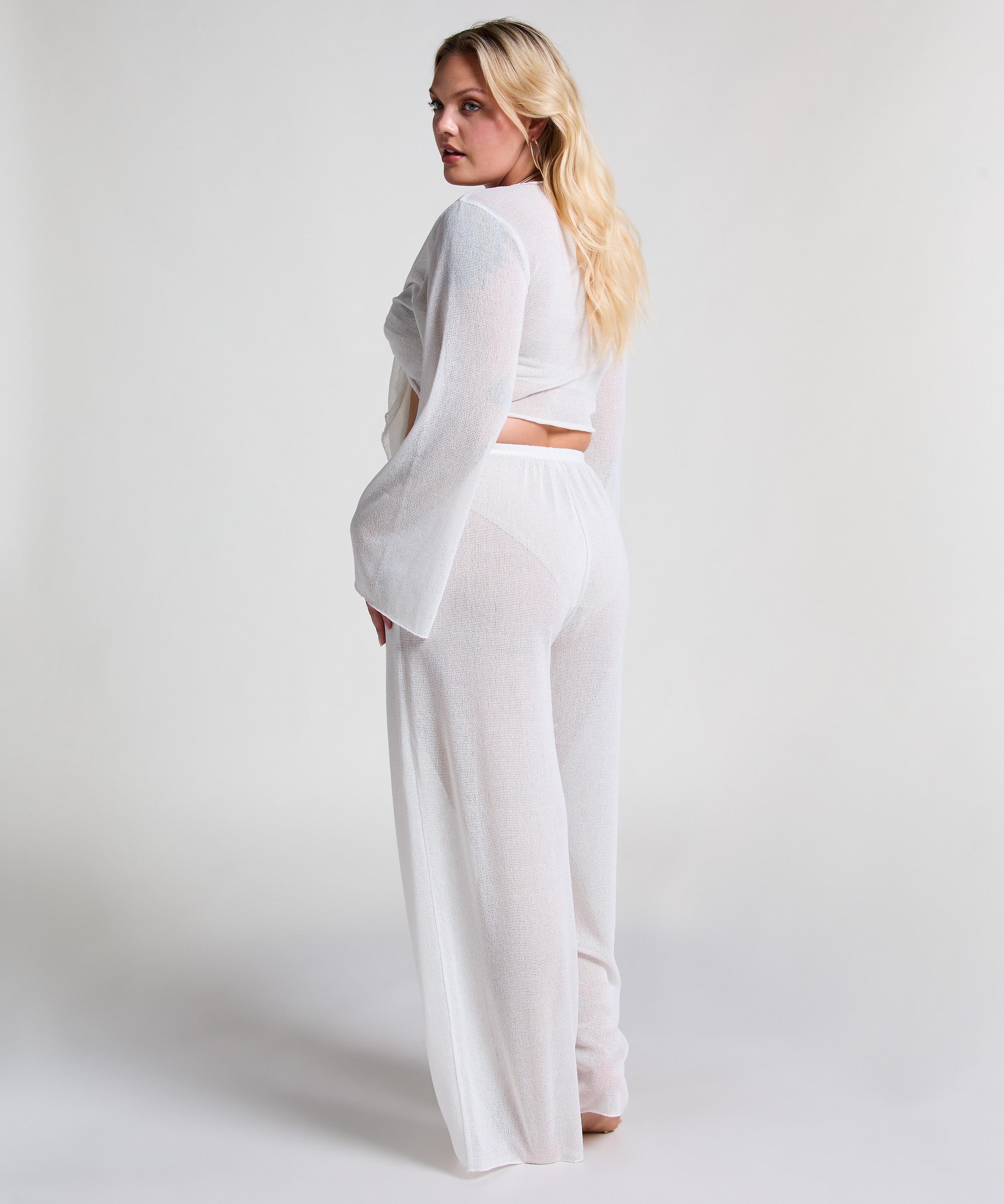 Beach Knit Top, White, main