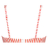 Julia non-padded underwired bikini top, Red