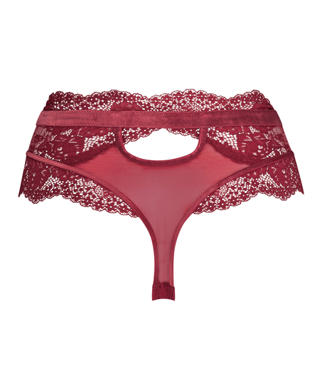 Maureen High Leg Thong Rebecca Mir, Red