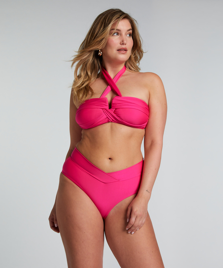 Naples Bikini Crop Top, Pink