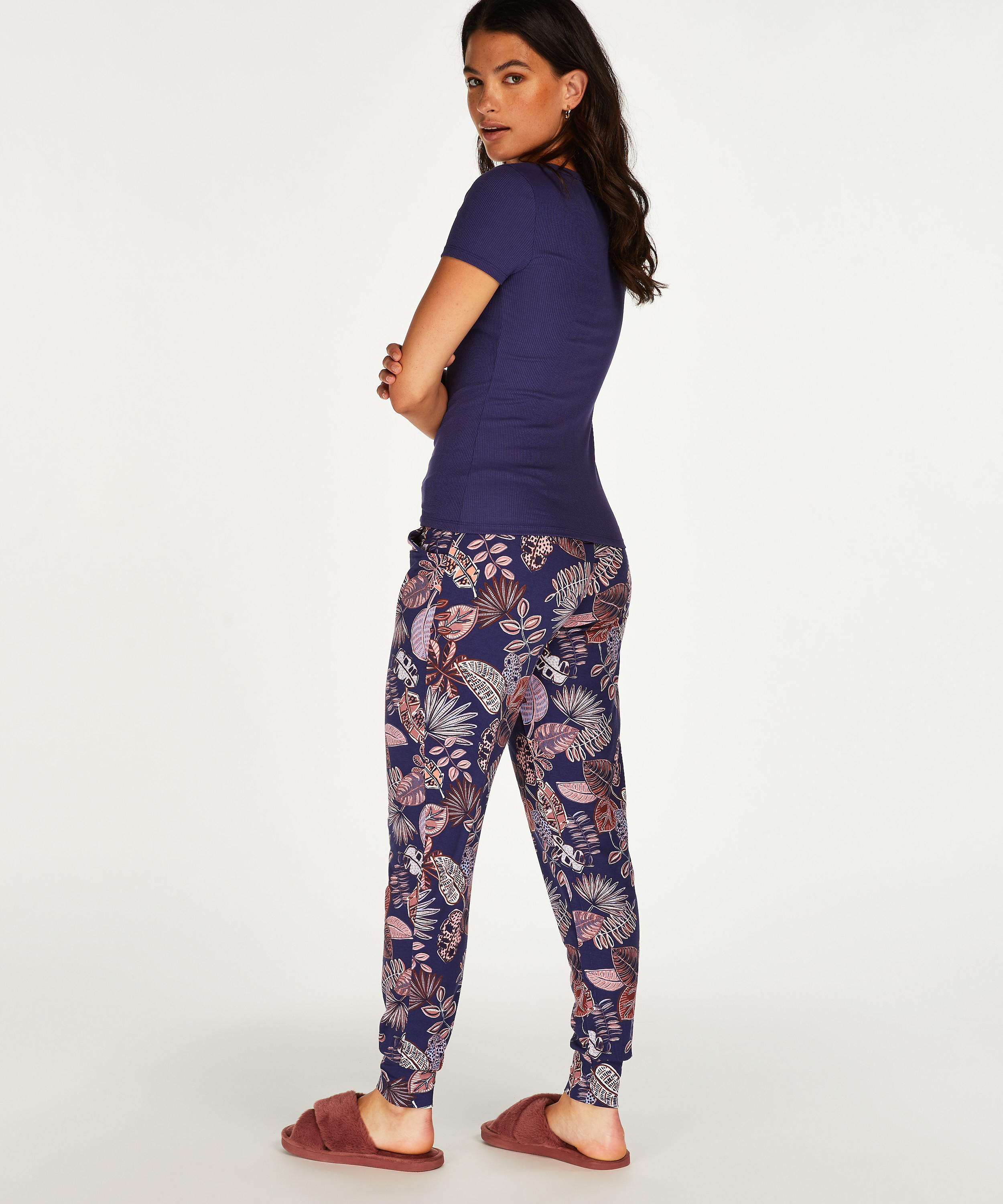 Petite Jersey Pyjama Bottoms, Blue, main