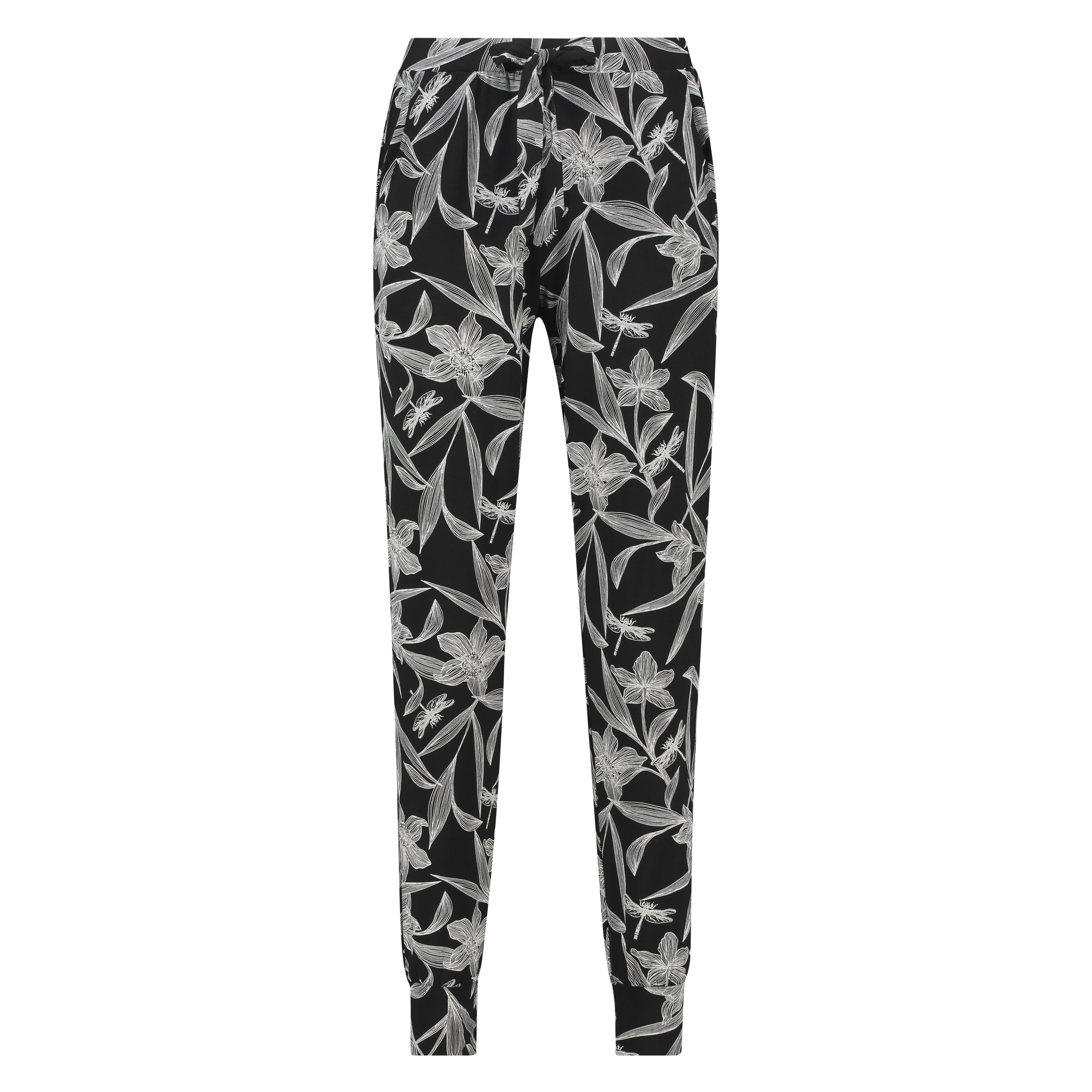 Jersey Pyjama Pants, Black, main