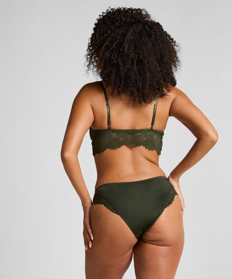Amara Triangle Bralette, Green