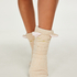 Fluffy Slipper Socks, White