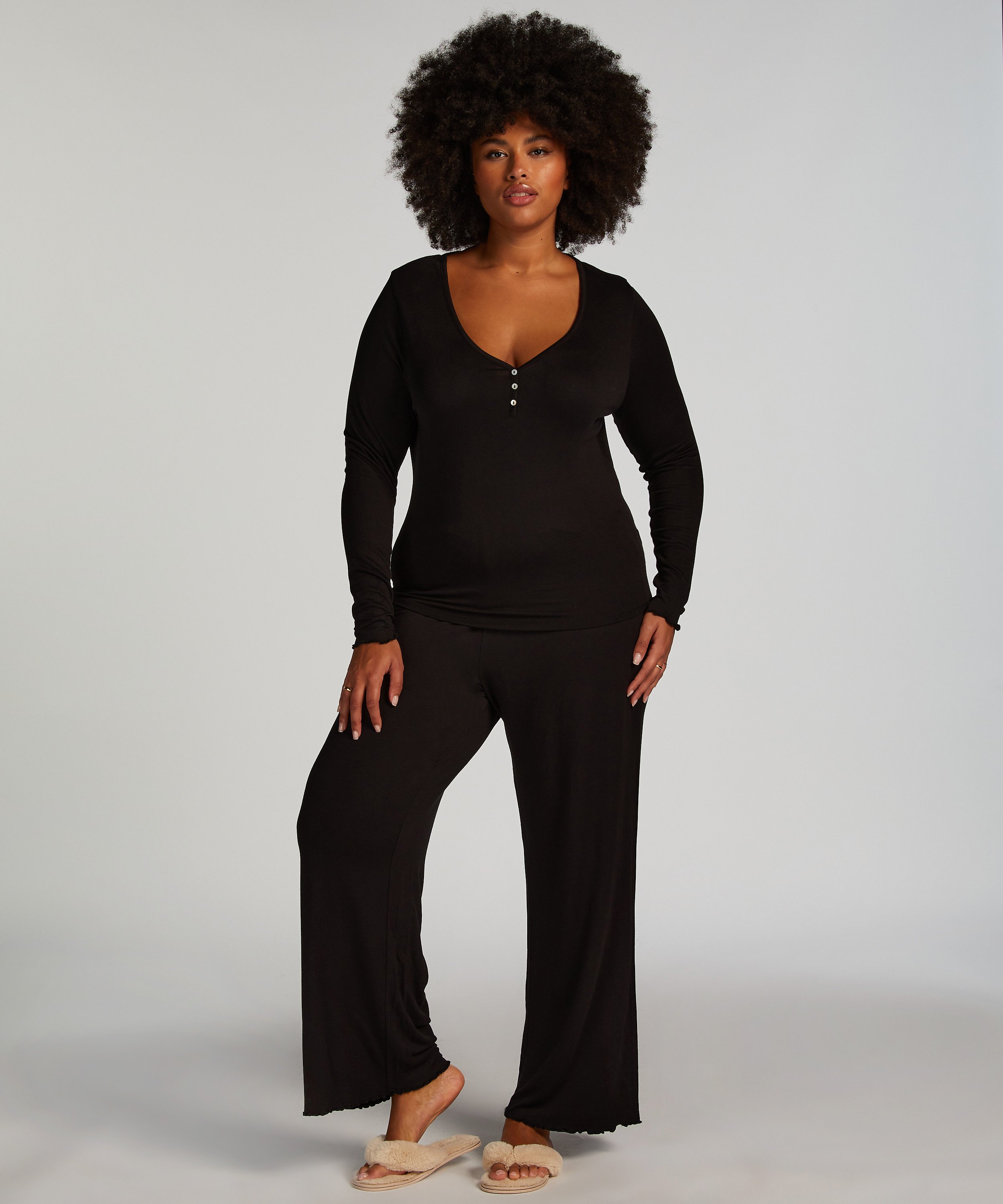 Pajama Set, Black, main