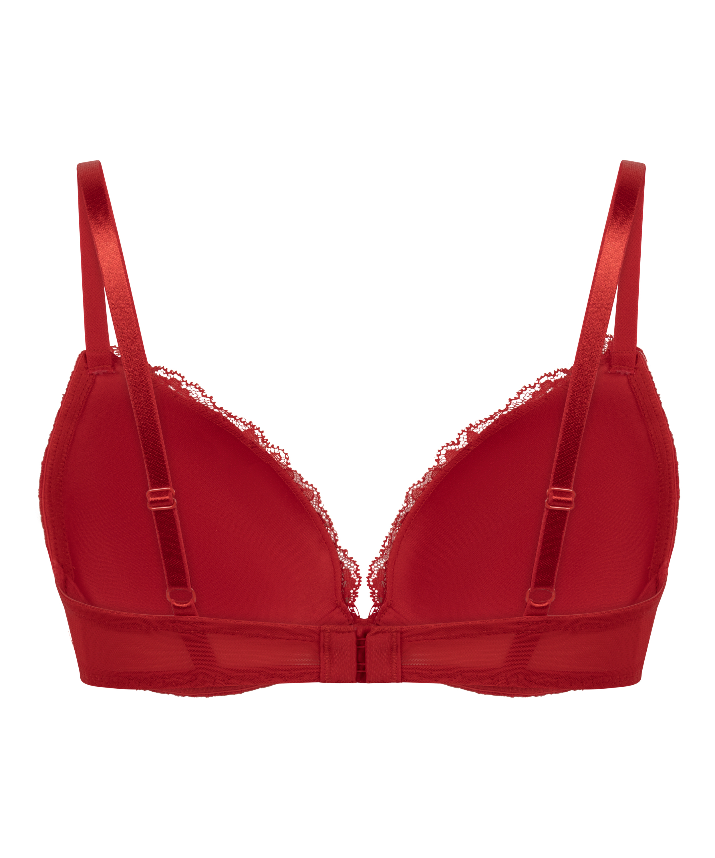 Teddy Padded Underwired Push-Up Bra, Red, main