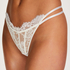 Chlo High Leg Thong, White