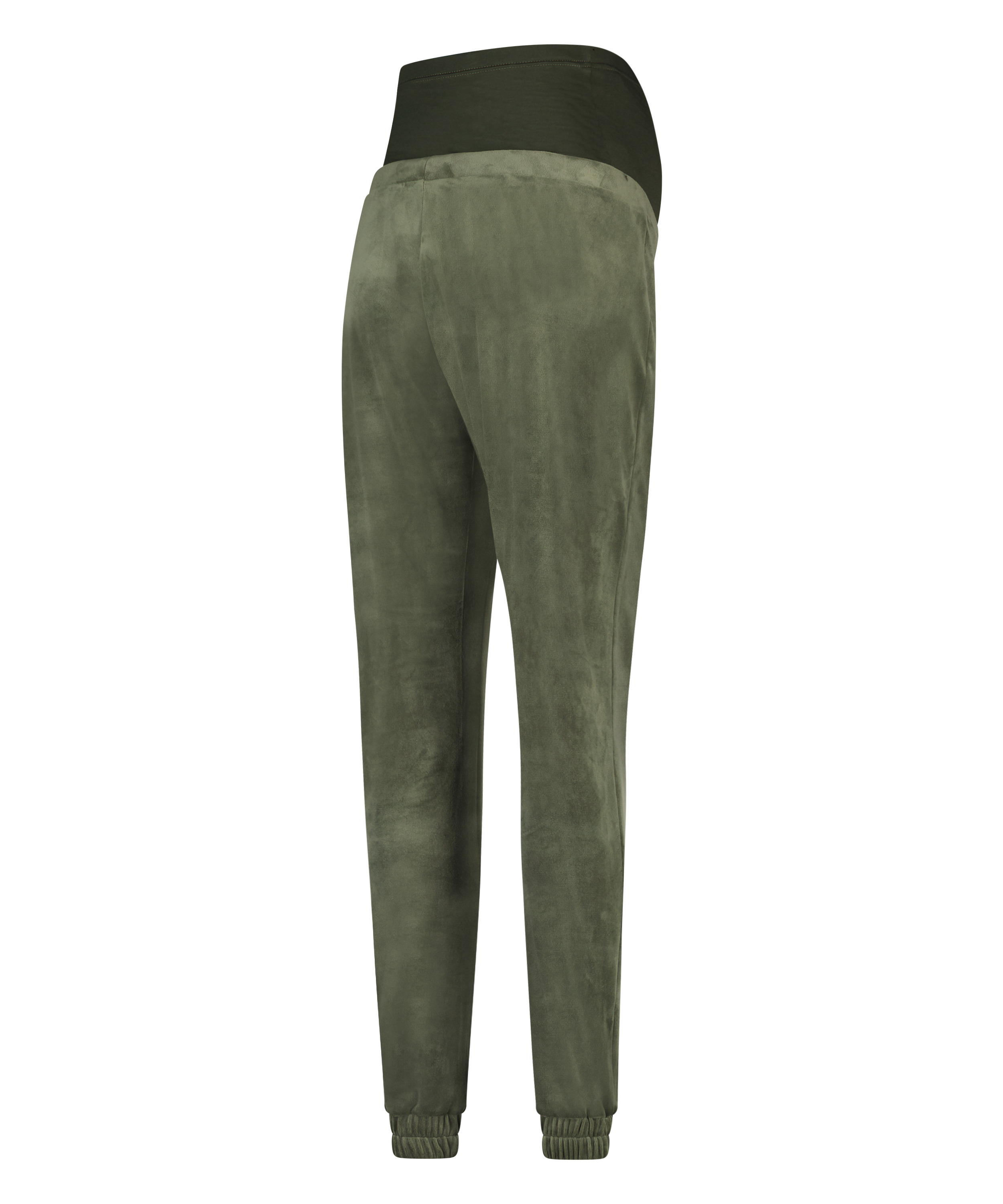 Velours Pintuck Maternity Jogging Pants, Green, main