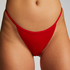 Invisible Stripe Mesh Thong, Red