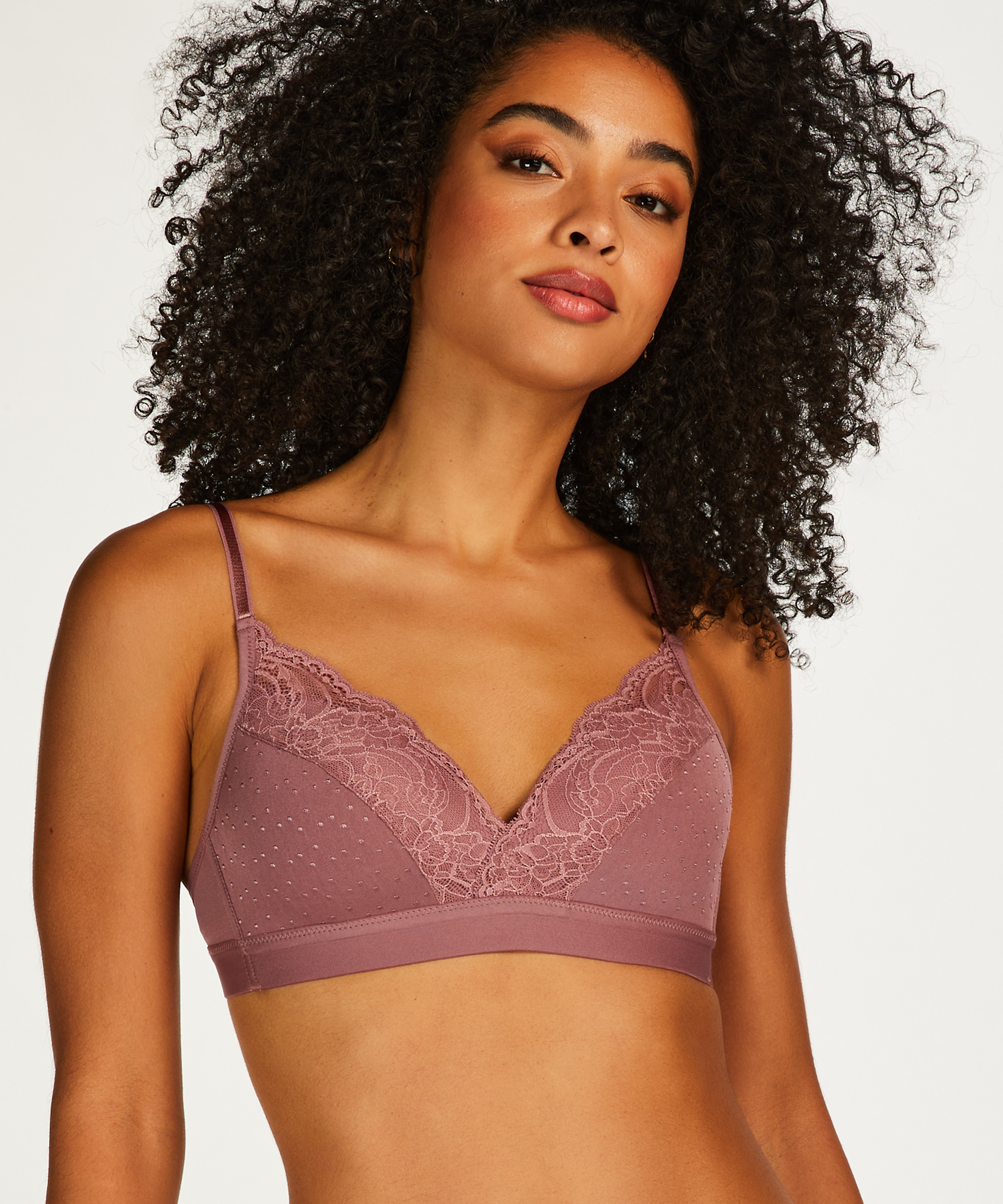 Sophie Padded Non-wired Bra, Purple, main