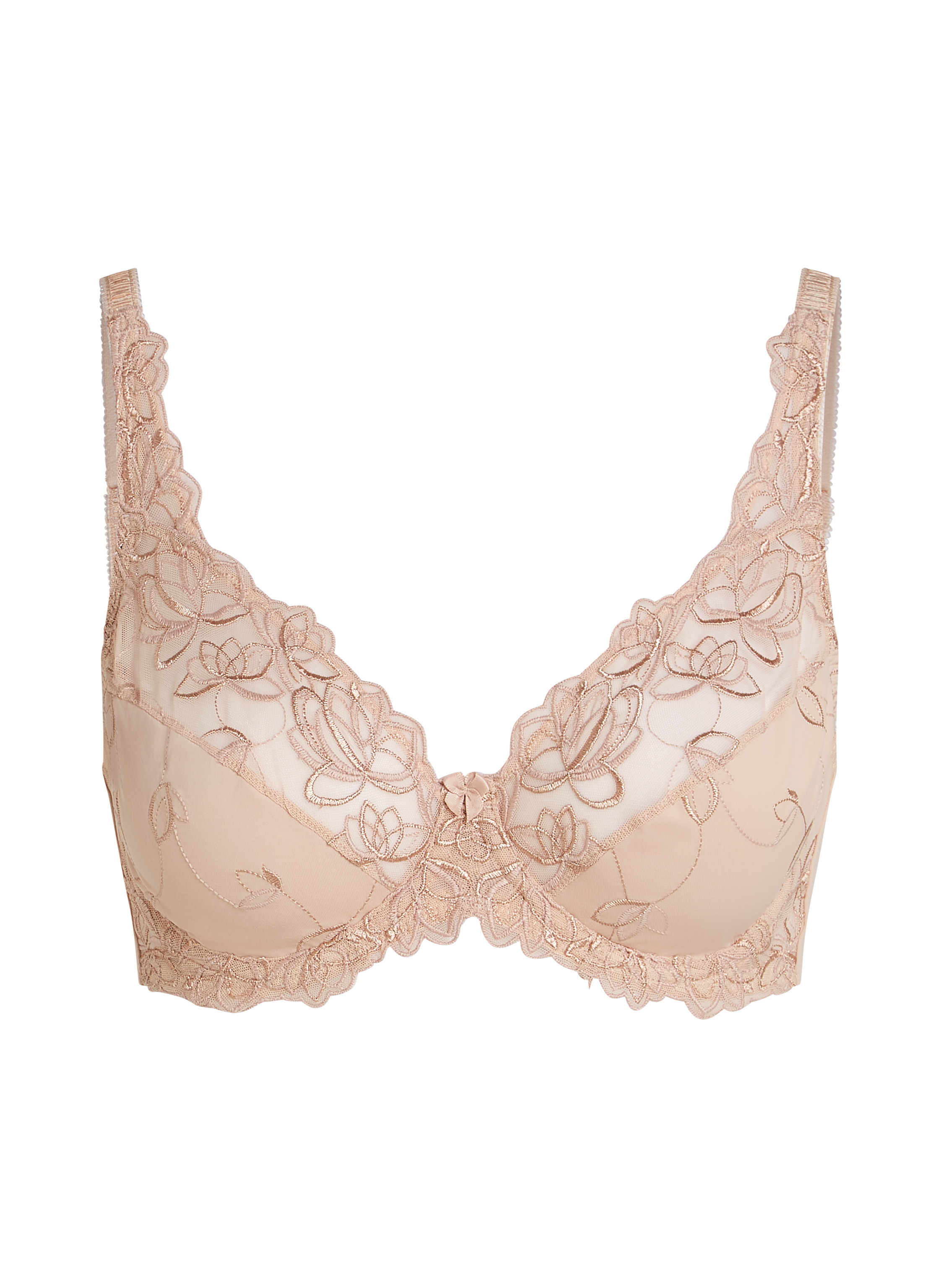 Diva Non-Padded Underwired Bra, Beige, main