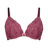 Rose padded push-up bra, Red