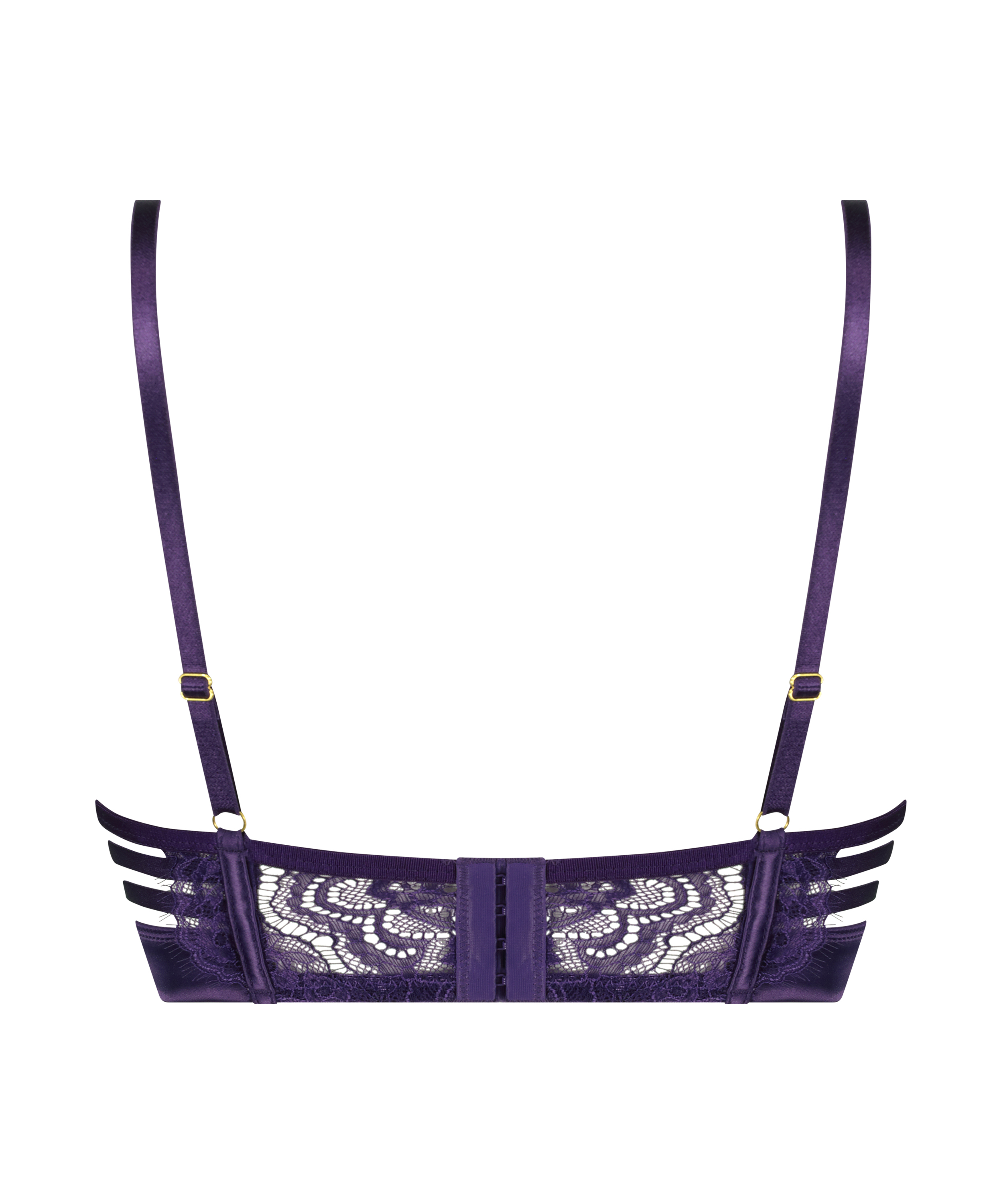 Mitzy non-padded underwired bra, Purple, main