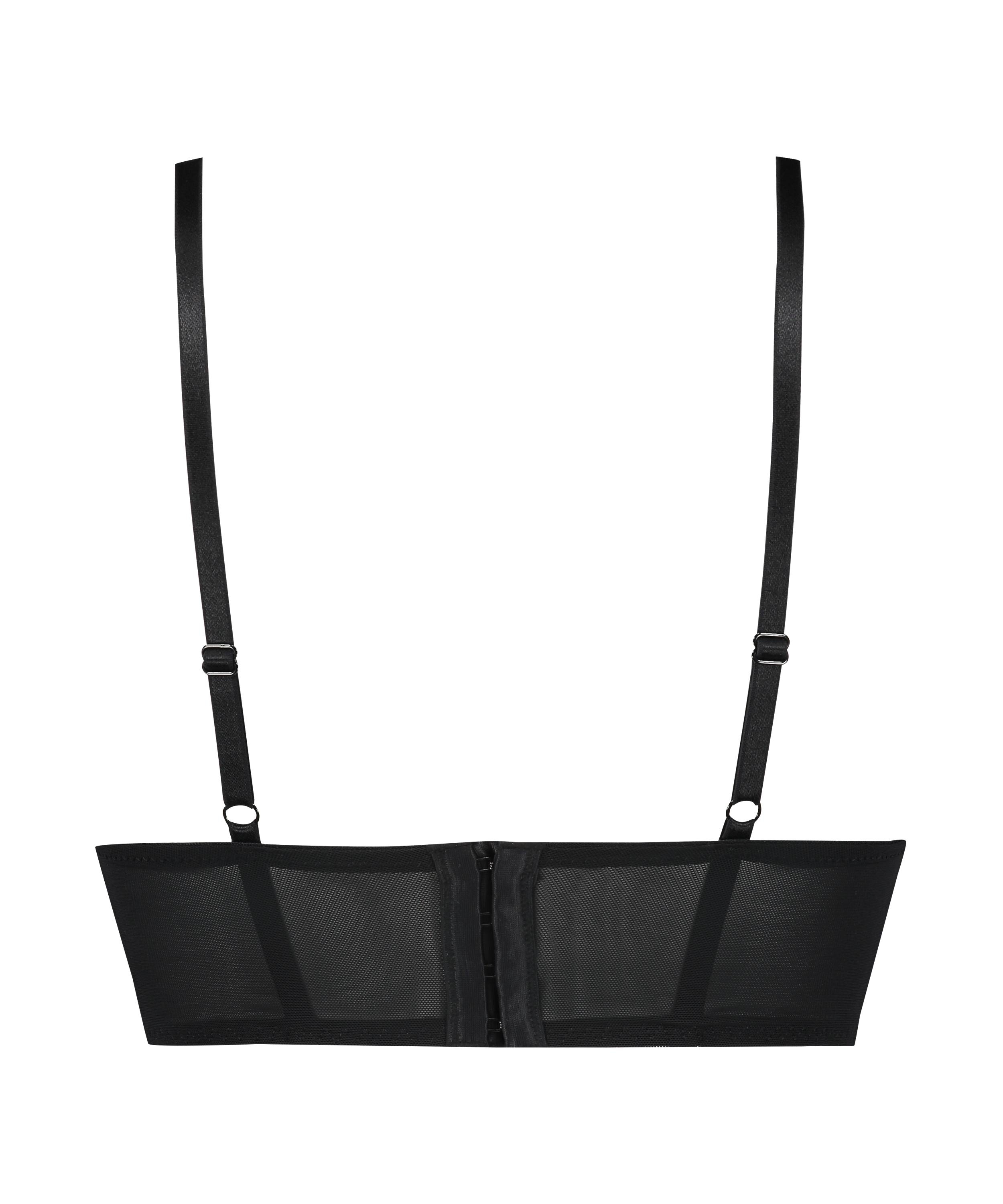 Allison Padded Longline Underwired Bra Rebecca Mir, Black, main