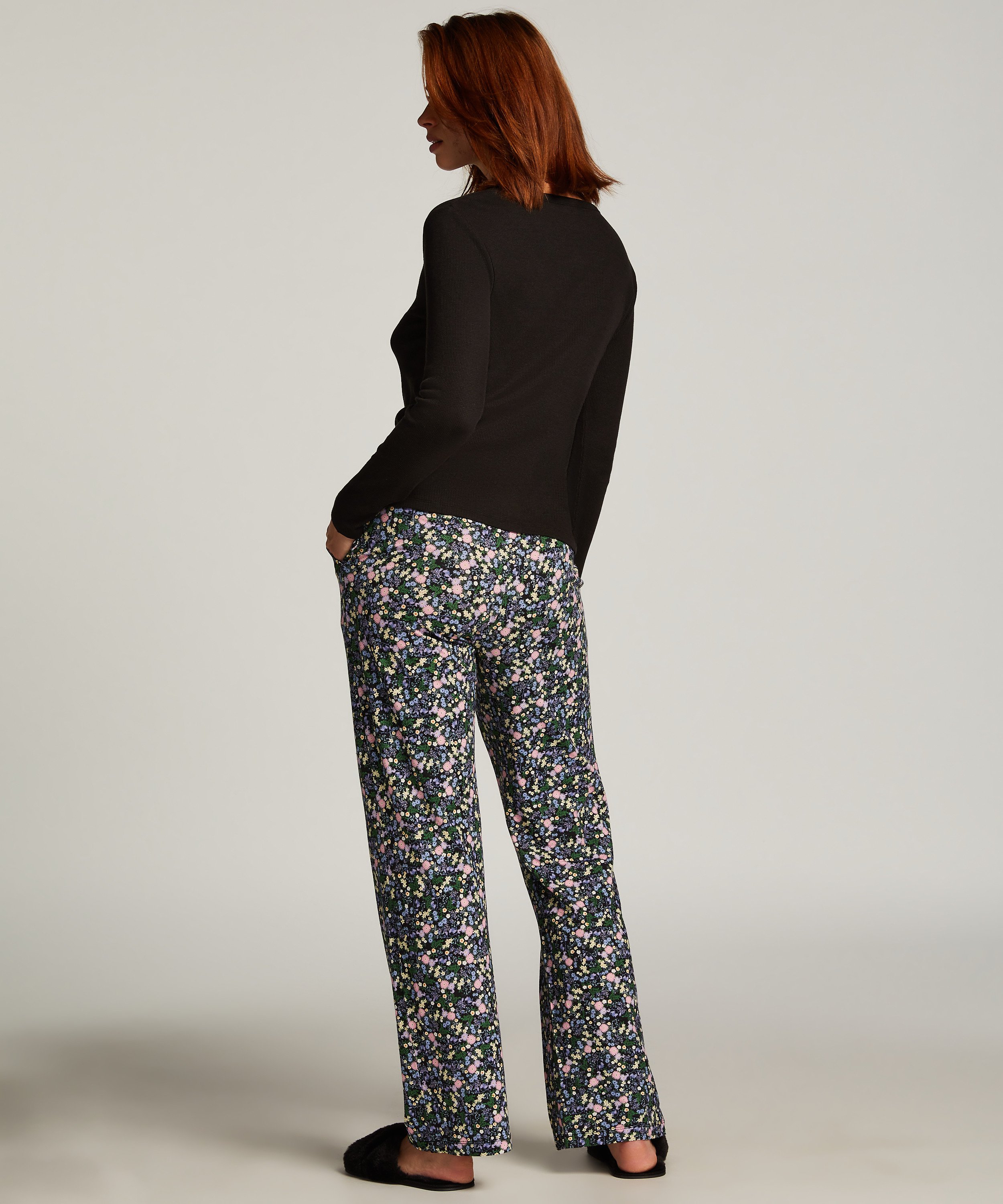 Tall Pyjama Pants, Black, main