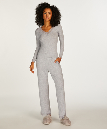 Pajama Set, Grey