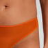 Invisible Stripe Mesh Thong, Orange