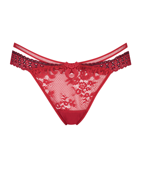 Cantaine low thong, Red