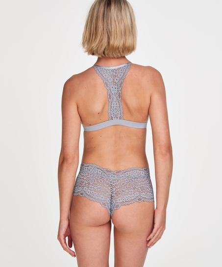 Marina Padded Triangle Bralette, Grey