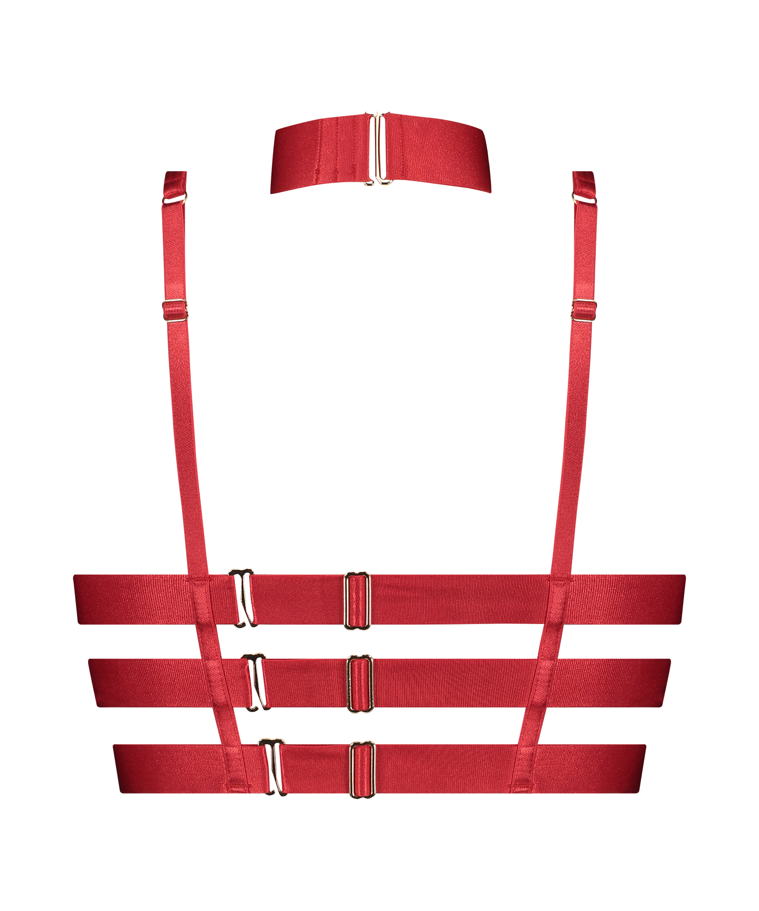 Clementine Unpadded Longline Underwired Bra, Red, main