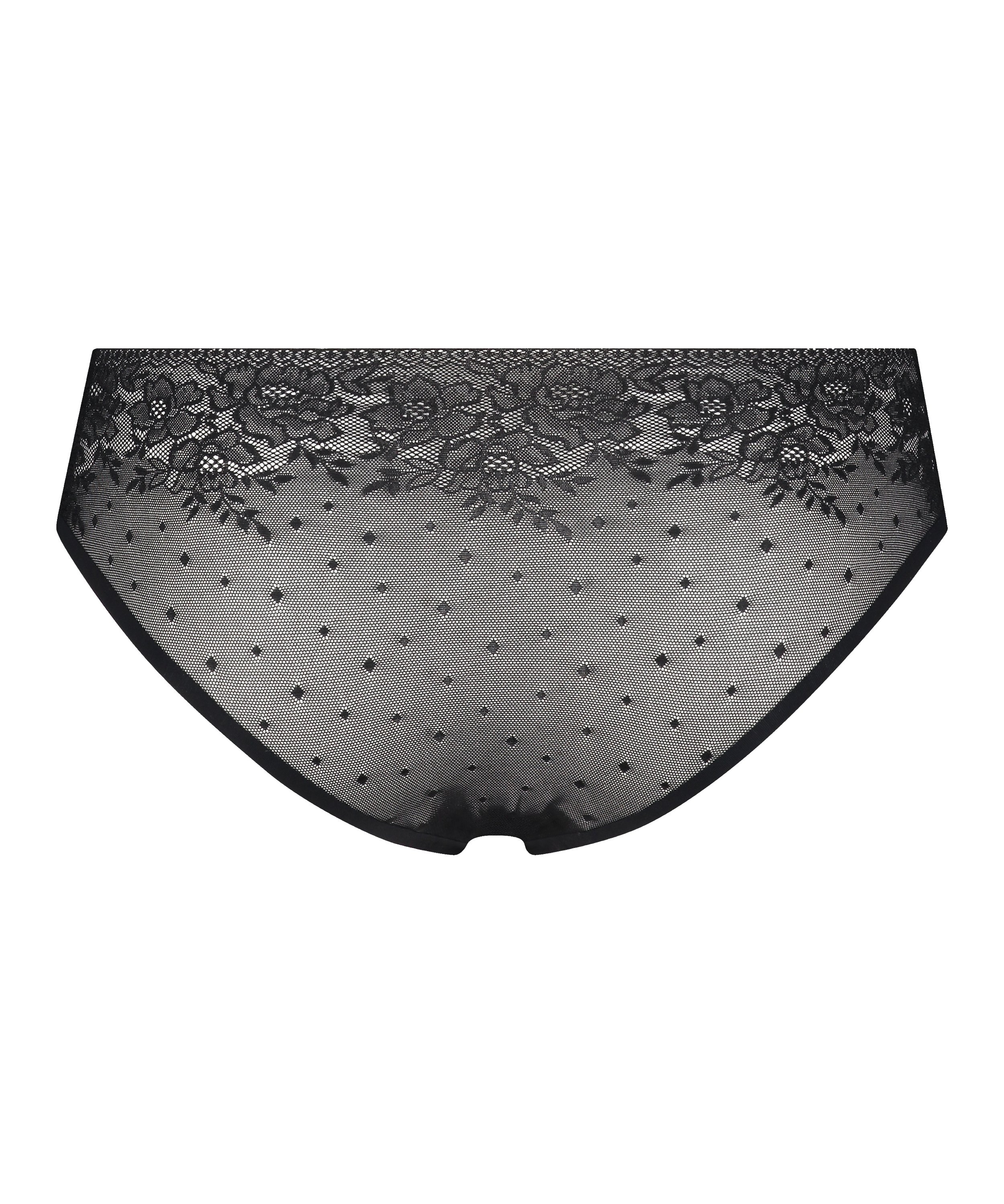 Invisible Brazilian Allover Lace, Black, main