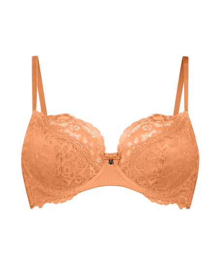 Marine Non-Padded Underwired Bra, Orange