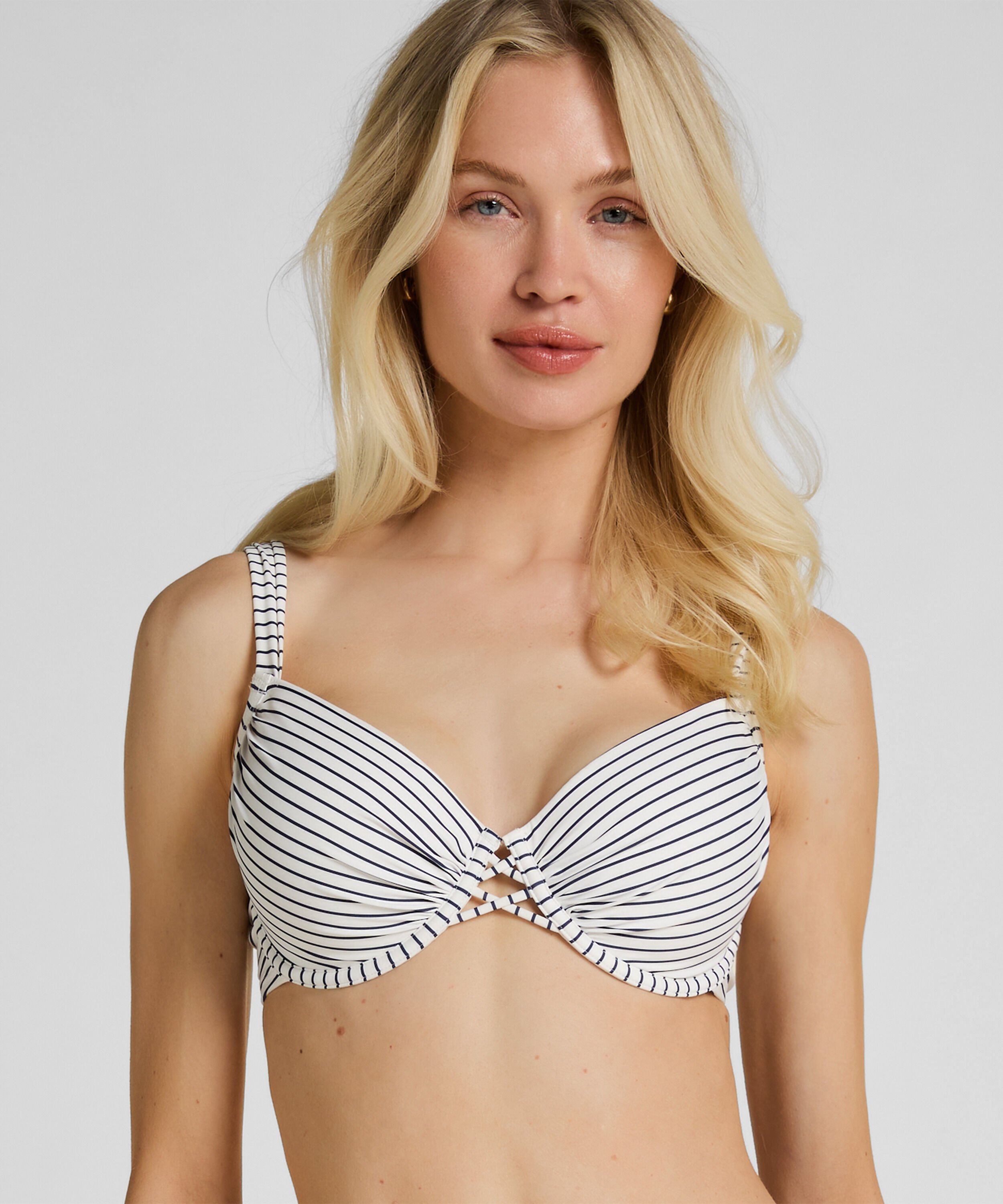 Padded Underwired Bikini Top Stripes