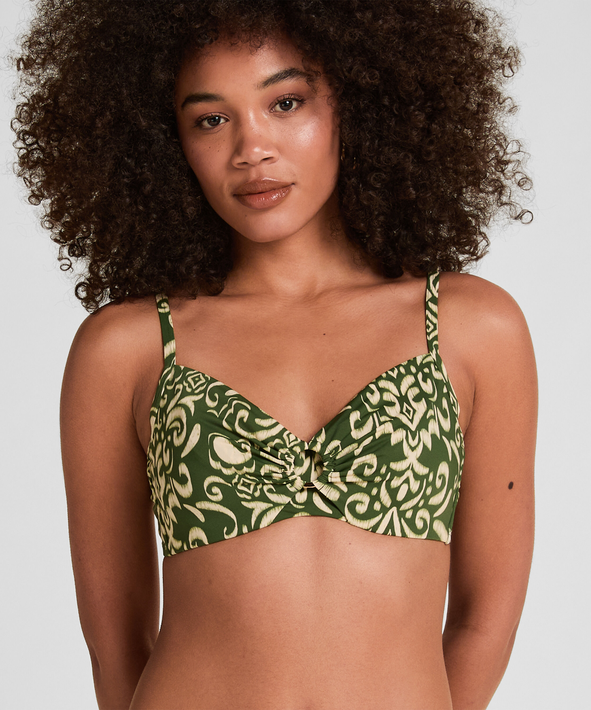 Non-Padded Underwired Bikini Top Cancun, Green