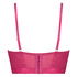 Malika padded longline underwired bra, Pink