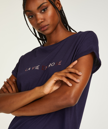 Round Neck Nightshirt, Blue