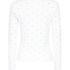 Pointelle Pyjama Top, Blue