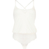 Jersey Lace Teddy, White