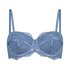 Daisy Padded Strapless Underwired Bra, Blue