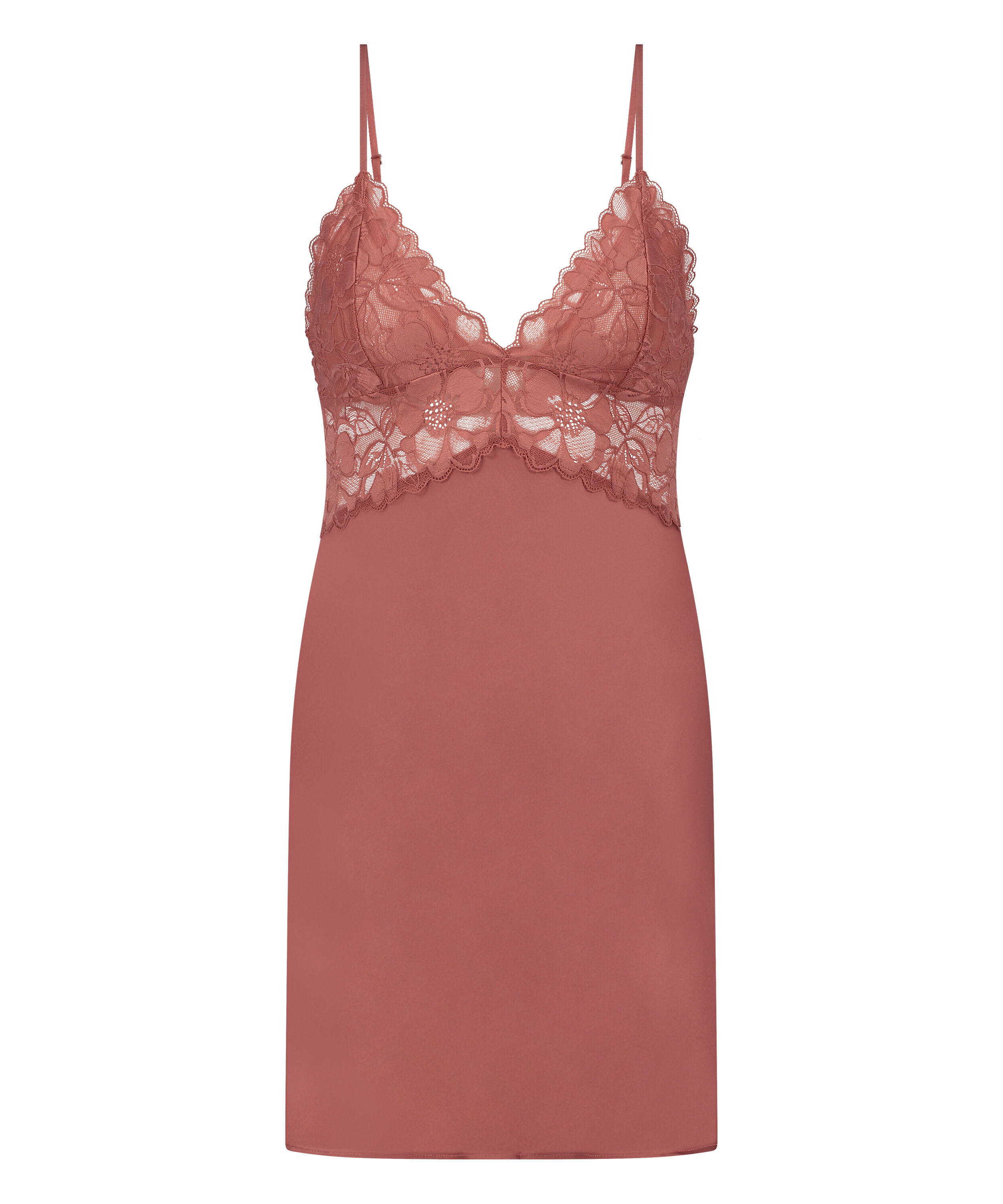 Satin Slip Dress, Pink