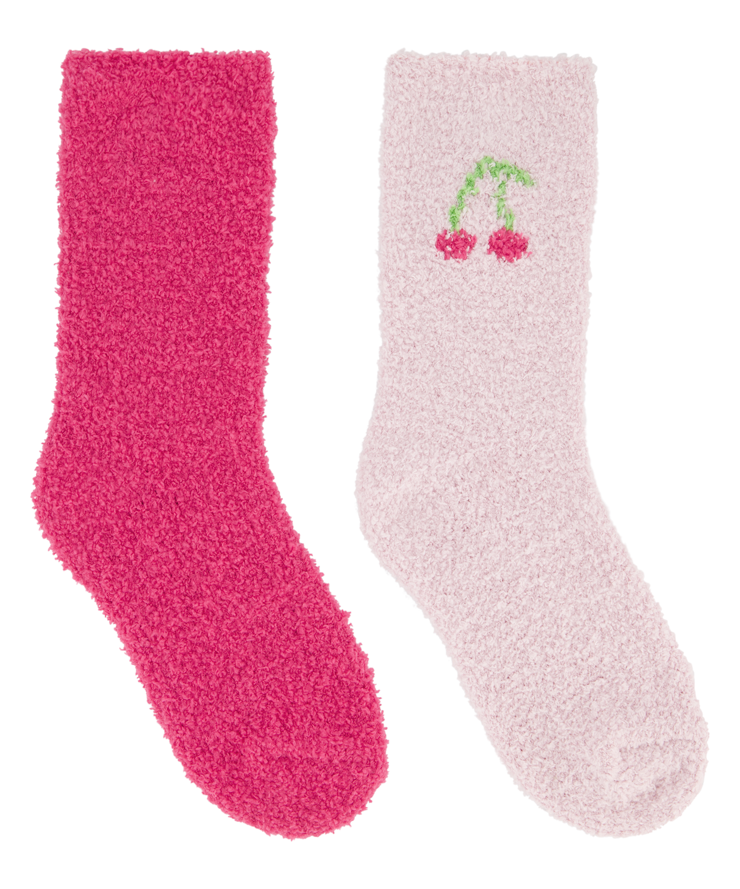 2 Pairs Cosy Socks, Pink, main