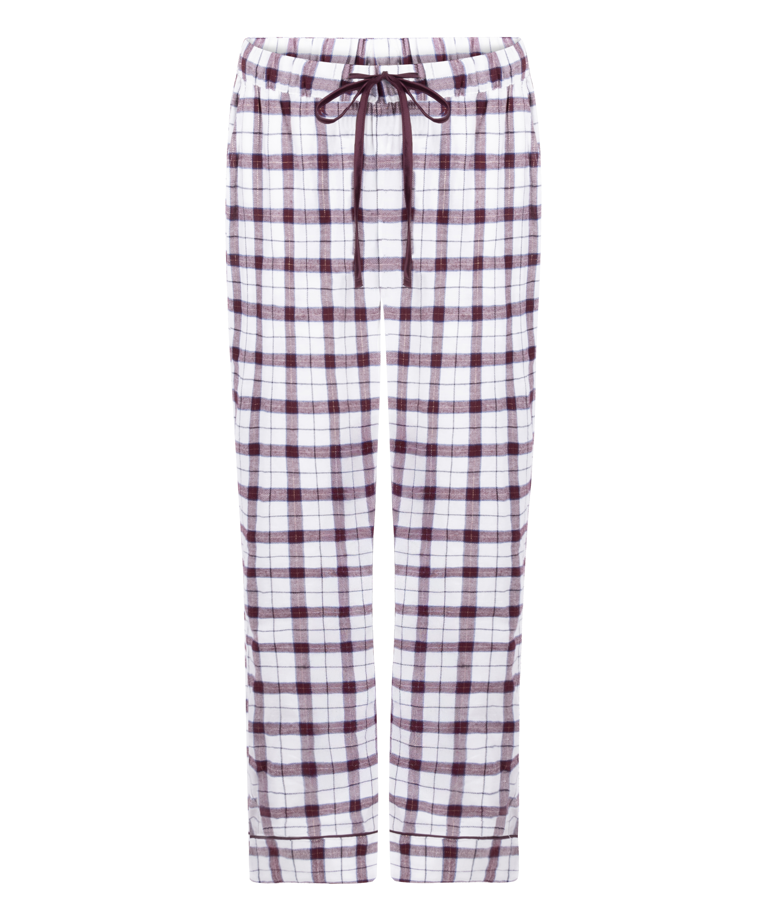 Petite Flannel Pyjama Pants, White, main