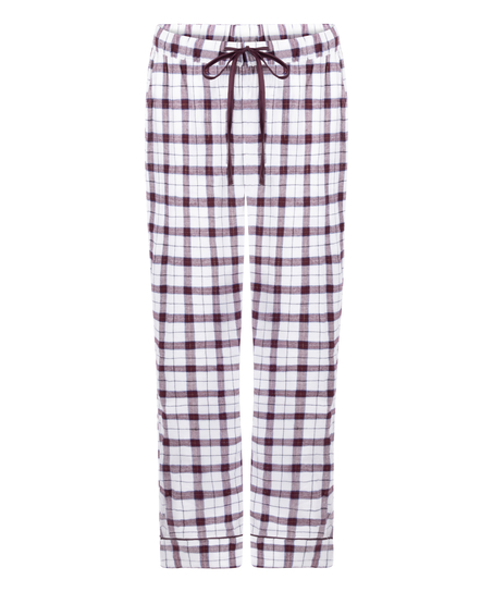 Petite Flannel Pyjama Pants, White