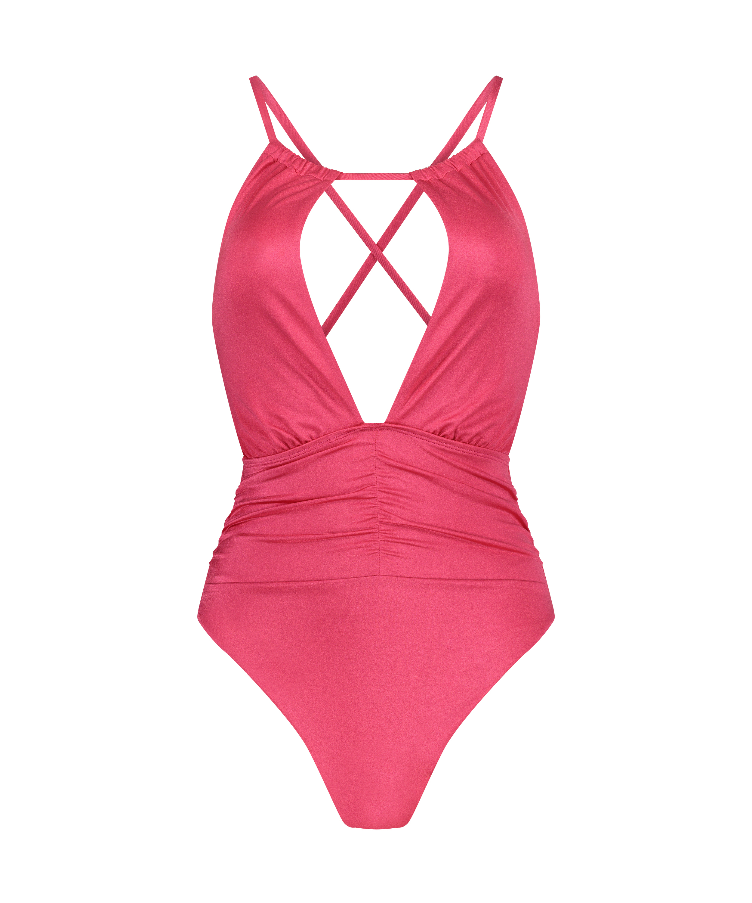 Grenada High Leg Swimsuit, Pink, main